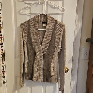 VENUS XS Women's Gray Cardigan Sweater